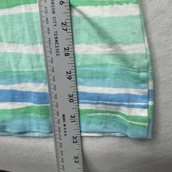 Lilly Pulitzer Sea Scape Linden 3/4 Sleeves Blue Green Striped Dress Women’s XXS - Picture 7 of 12